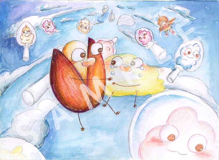 手描き絵本風のイラストを描きます 子供向け・可愛い手描きカードをプレゼントしたい方へオススメ！ イメージ3
