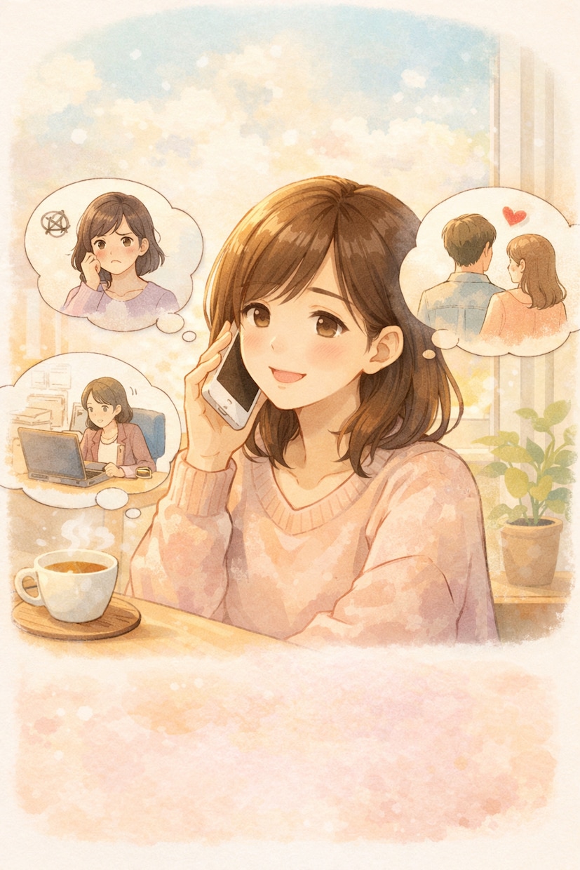 愚痴・雑談・悩み相談☆よろこんで話し相手になります 人間関係・夫婦・子供・その他どんなお話もお聴きします✴︎ イメージ1