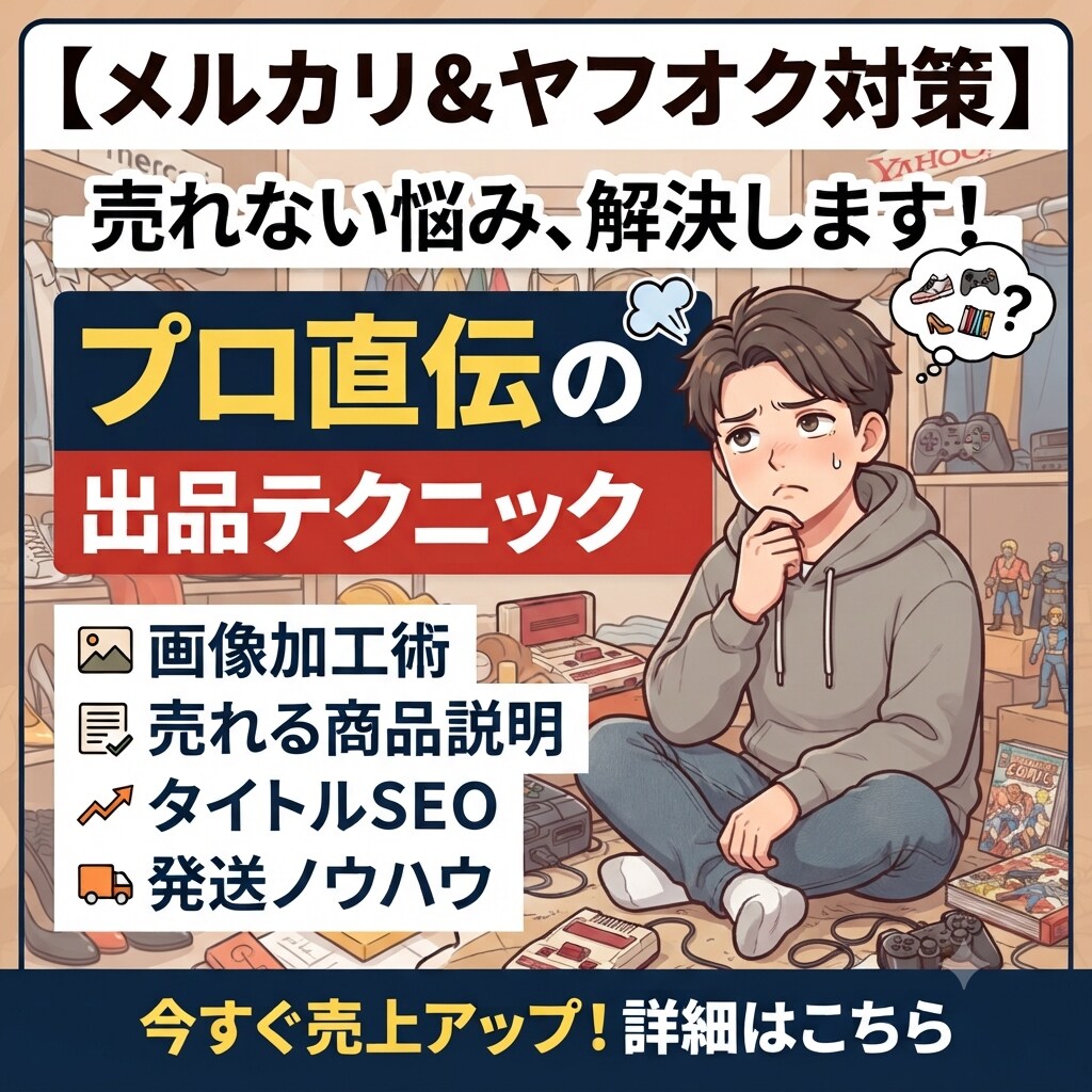 メルカリ、ヤフオク、AI利用、トラブル回避教えます 売り上げ倍増、メルカリ、ヤフオクのコツで売れ方が変わります！ イメージ2