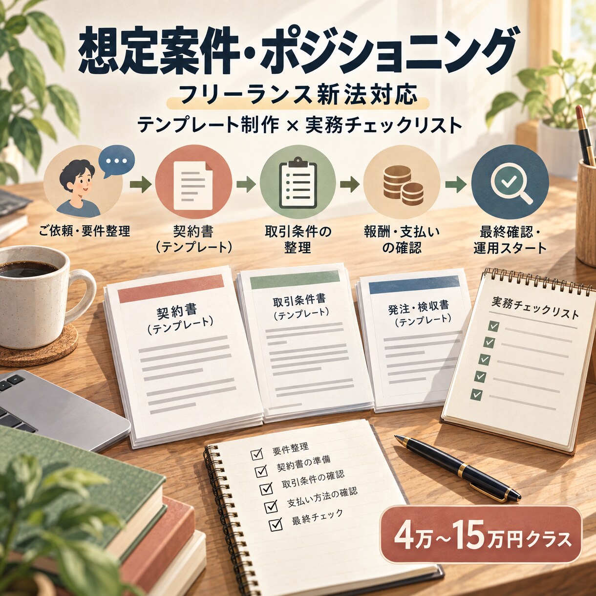 フリーランス新法対応テンプレ制作提案書を作成します 法改正対応の制作案件、「専門家じゃないのに書いていいのか」 イメージ3