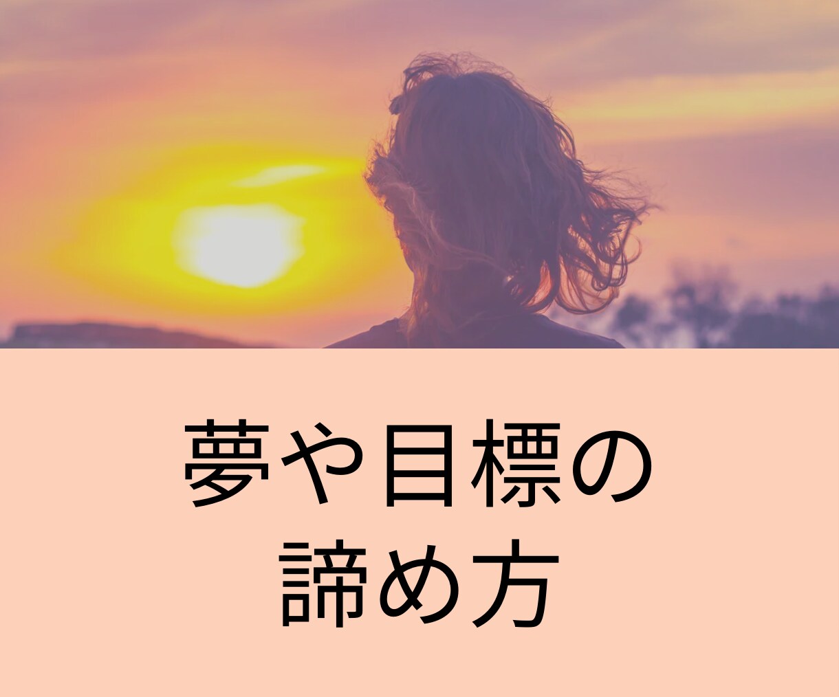 夢や目標の諦め方を教えます 夢・目標を様々な理由で叶えられなかったときの受け止め方 イメージ1