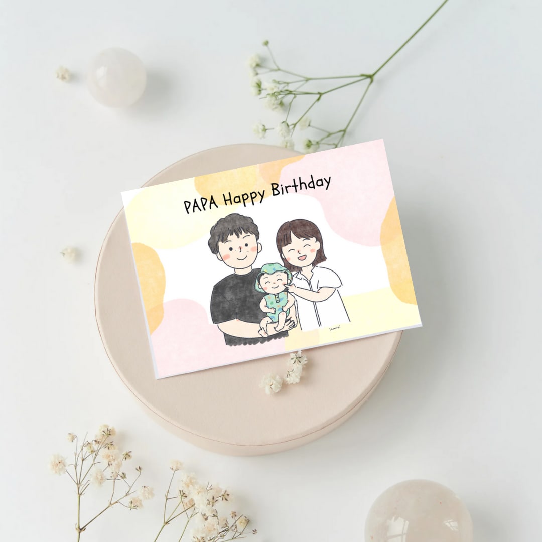 大切な思い出を残せる♡ゆるかわ家族の似顔絵描きます 毎日をハッピーに♩家族の幸せな瞬間をいつでも思い返せます♡ イメージ5