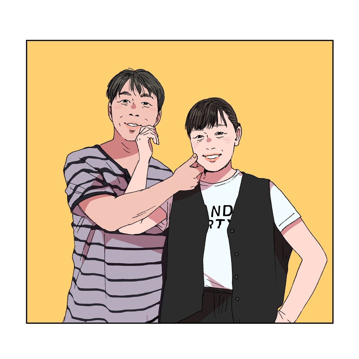 ウェルカムボードやプレゼントに使える似顔絵描きます お写真から似顔絵イラストを作成します！ イメージ6