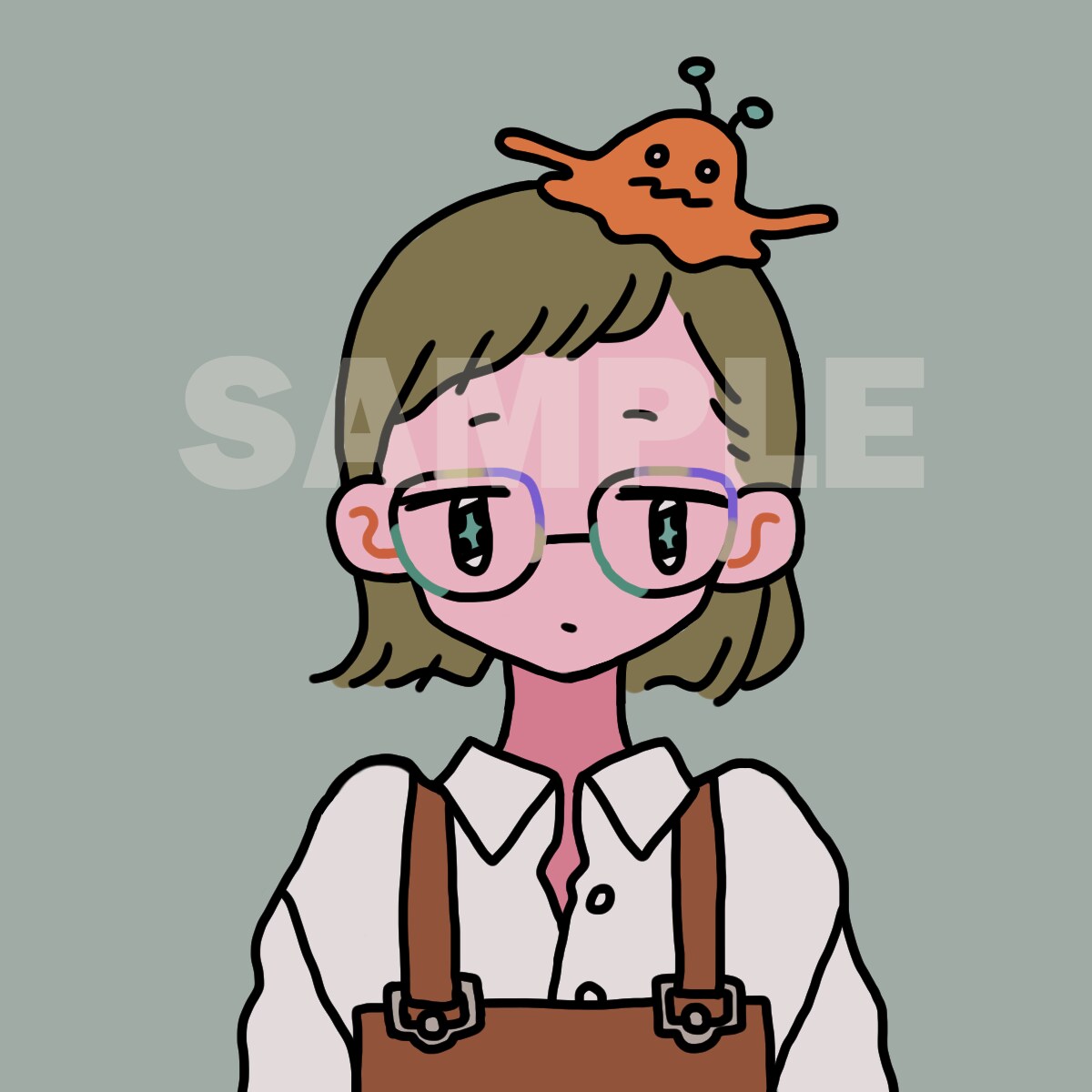 SNSアイコンに使える人物イラスト描きます SNSなどのアイコンに使える、シンプルおしゃれなイラスト。 イメージ6