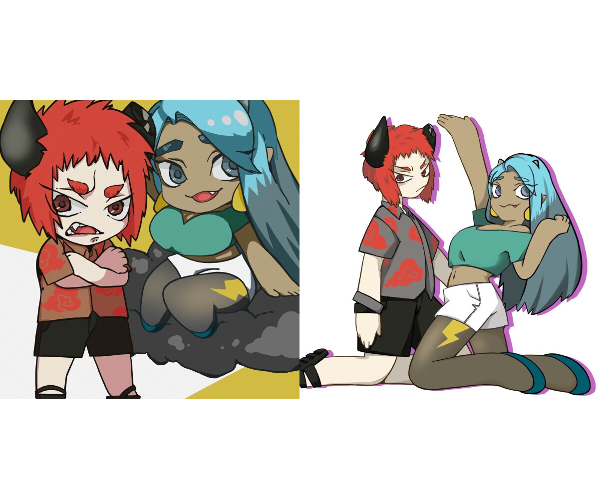 商用可◎あなたの創作キャラをイラストにします オリジナル小説、ブログ、立絵、IRIAM、アイコン、サムネ イメージ10