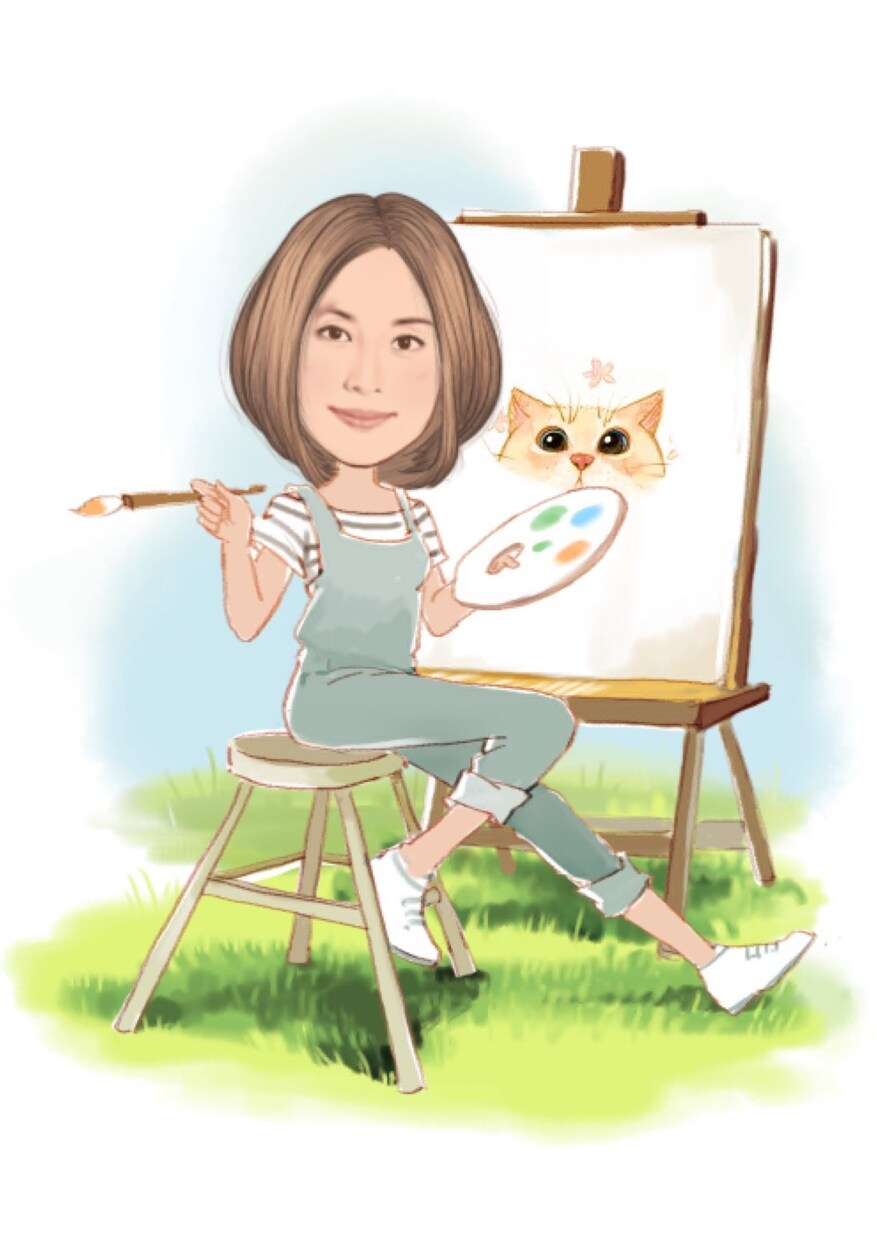 SNS用の似顔絵アイコン作ります 各SNS用に違うものを一つ一つ作ります。スタンプもOK！ イメージ1