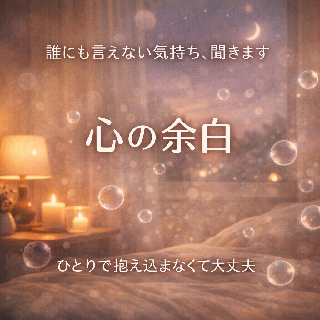 誰にも言えない気持ち、優しく聞きます 恋愛／人間関係／不安／寂しさ… どんな気持ちも受け止めます イメージ1