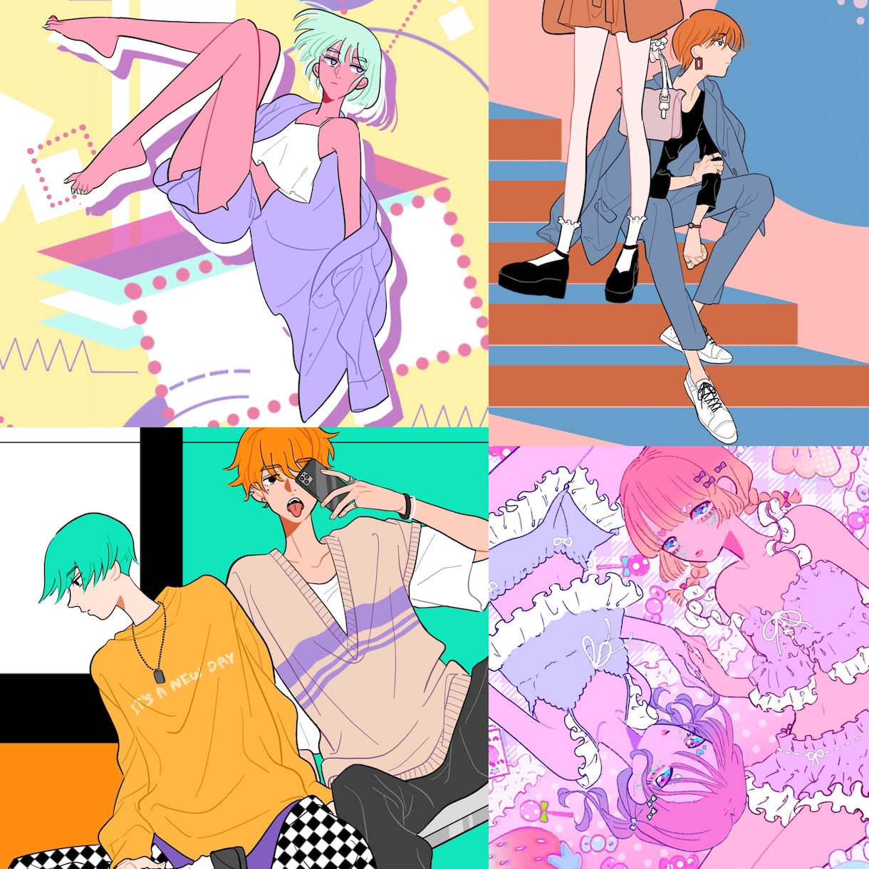 イラスト全般制作承ります アイコン/ヘッダー/MV/グッズ/表紙/幅広く対応いたします イメージ4