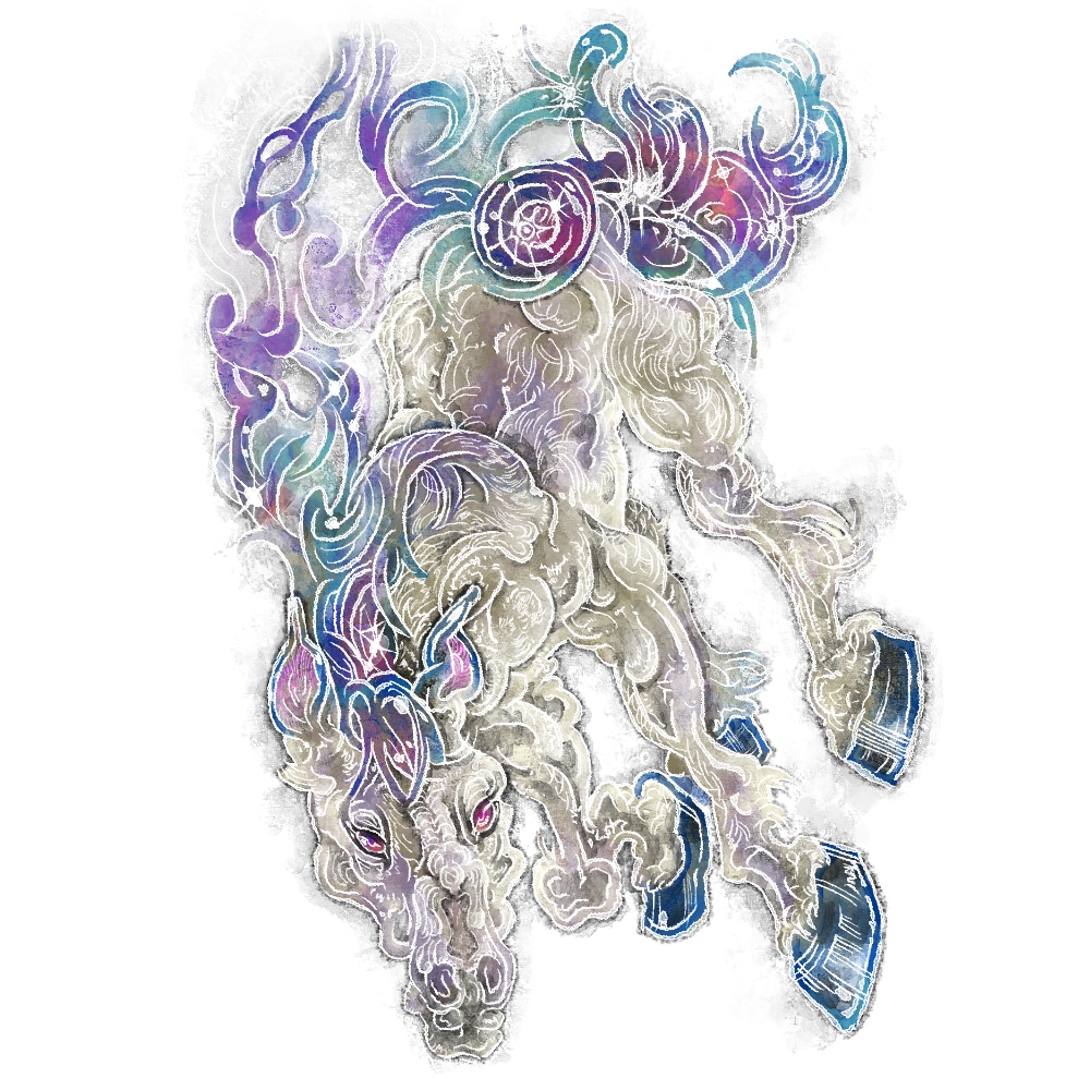 高密度描き込み　和風動物イラスト制作します 和・神秘的な絵柄　TRPGにもおすすめ イメージ7