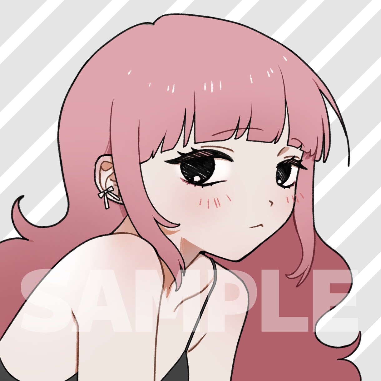 SNSアイコン用のイラストお描きします シンプルでかっこかわいいキャライラスト イメージ3