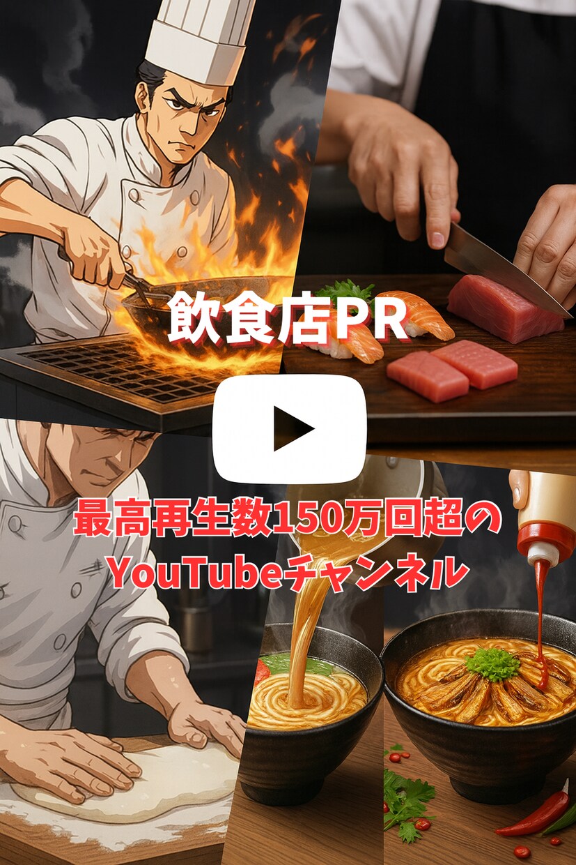 グルメ系YouTubeショートで飲食店紹介します 最高再生数150万回超のチャンネルでPRします イメージ1
