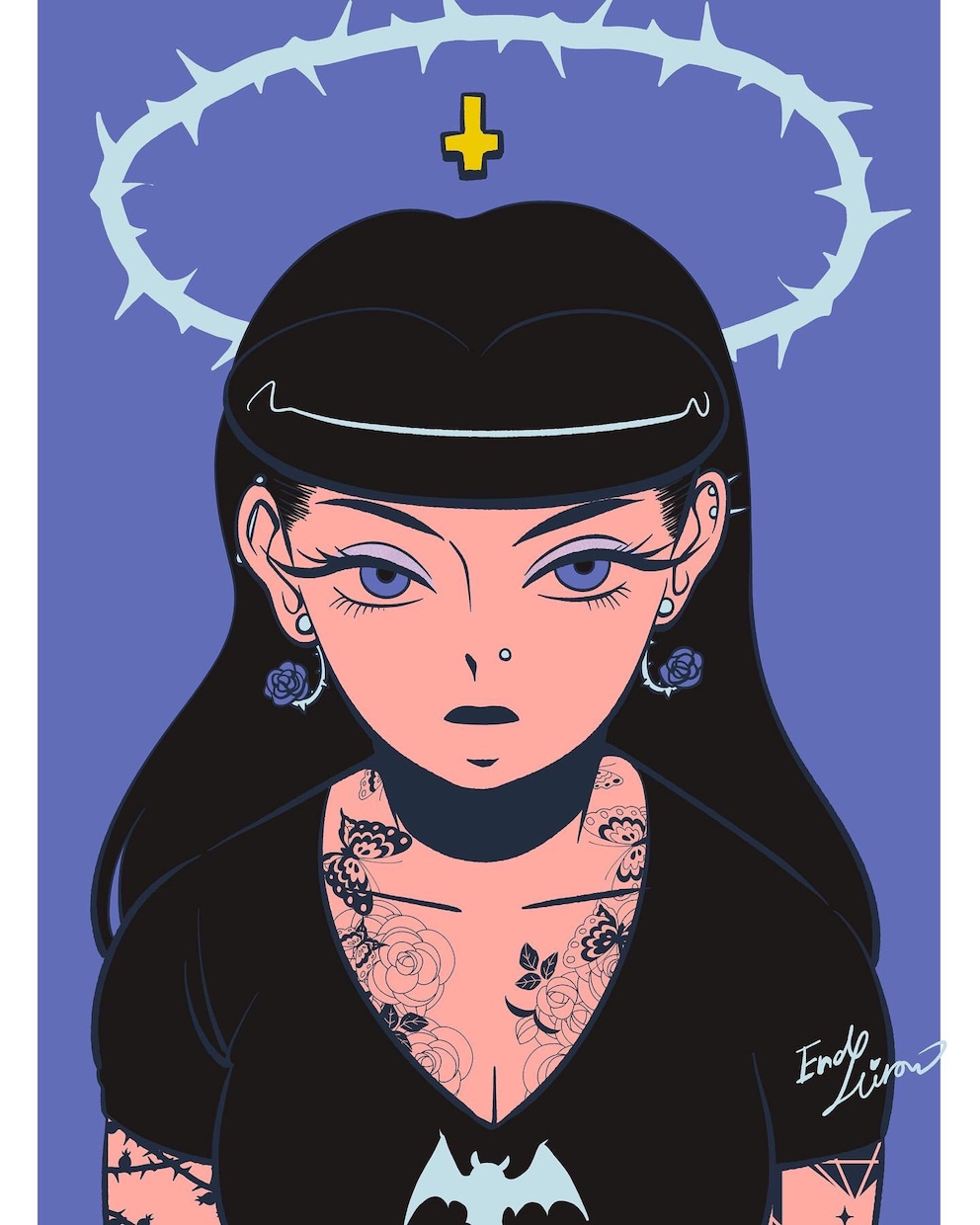 シンプルレトロな似顔絵アイコン描きます バストアップのSNSアイコン用イラストを描きます！ イメージ5