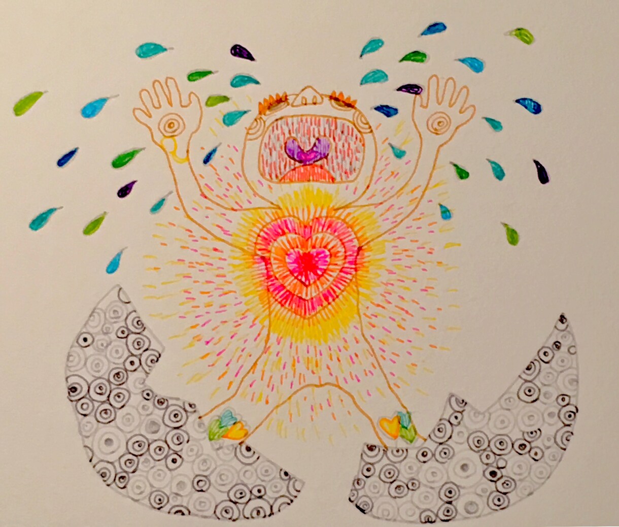潜在意識を変えるヒーリングアート描きます カウンセリング後フォロー用です イメージ1