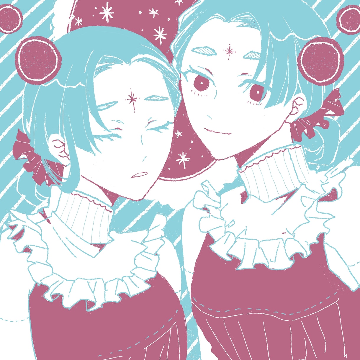 2色イラストのアイコン描きます ほかの人とは少し違うシンプルで個性的なアイコンお描きします！ イメージ9