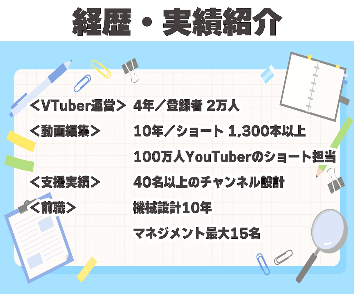 V特化｜伸び悩む原因を特定→成長の突破口見つけます 現役運営者が実データで原因を特定。戦略から制作まで イメージ3