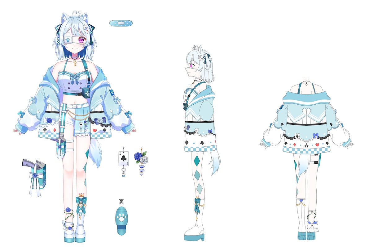 衣装デザイン制作いたします VTuberさん衣装、キャラクター衣装デザインします！ イメージ5