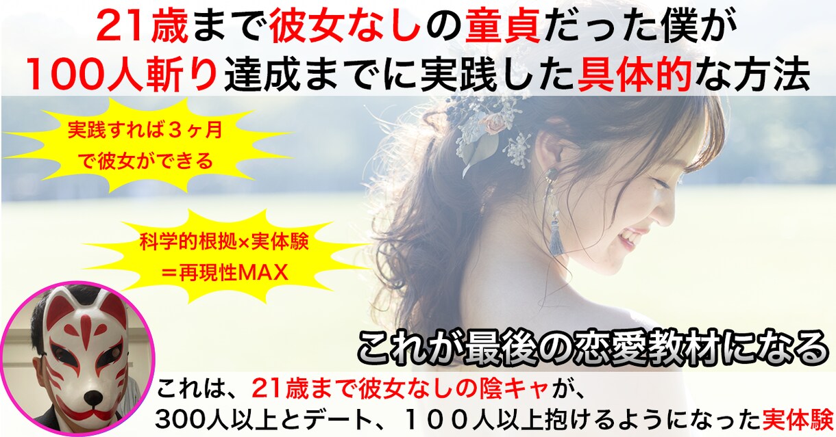 100人斬り恋愛コーチがあなたの恋愛相談に乗ります ルックス、メンタル向上法、出会い方、デート術、なんでもどうぞ イメージ2