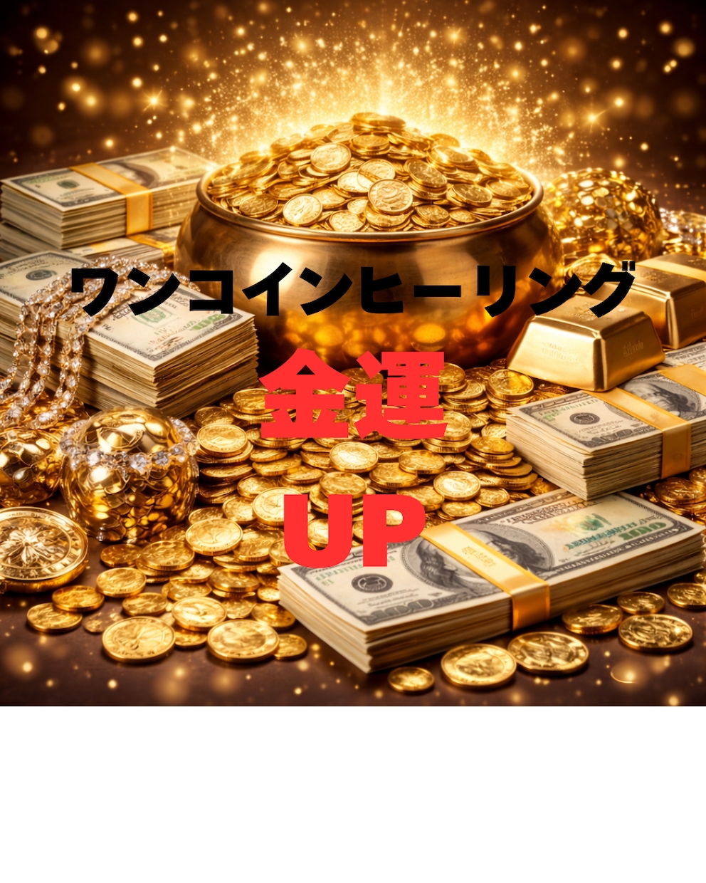 ワンコインヒーリング★お金の悩みを解決に導きます 透視＆ヒーリングで滞った金運を底上げ イメージ1