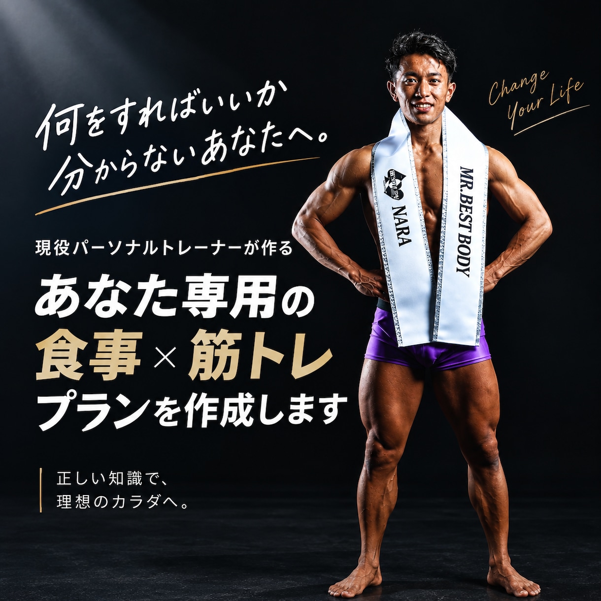 1ヶ月間の食事・トレーニングプランを作成ます 自己流ダイエットから卒業！あなた専用のプランをご提案 イメージ1