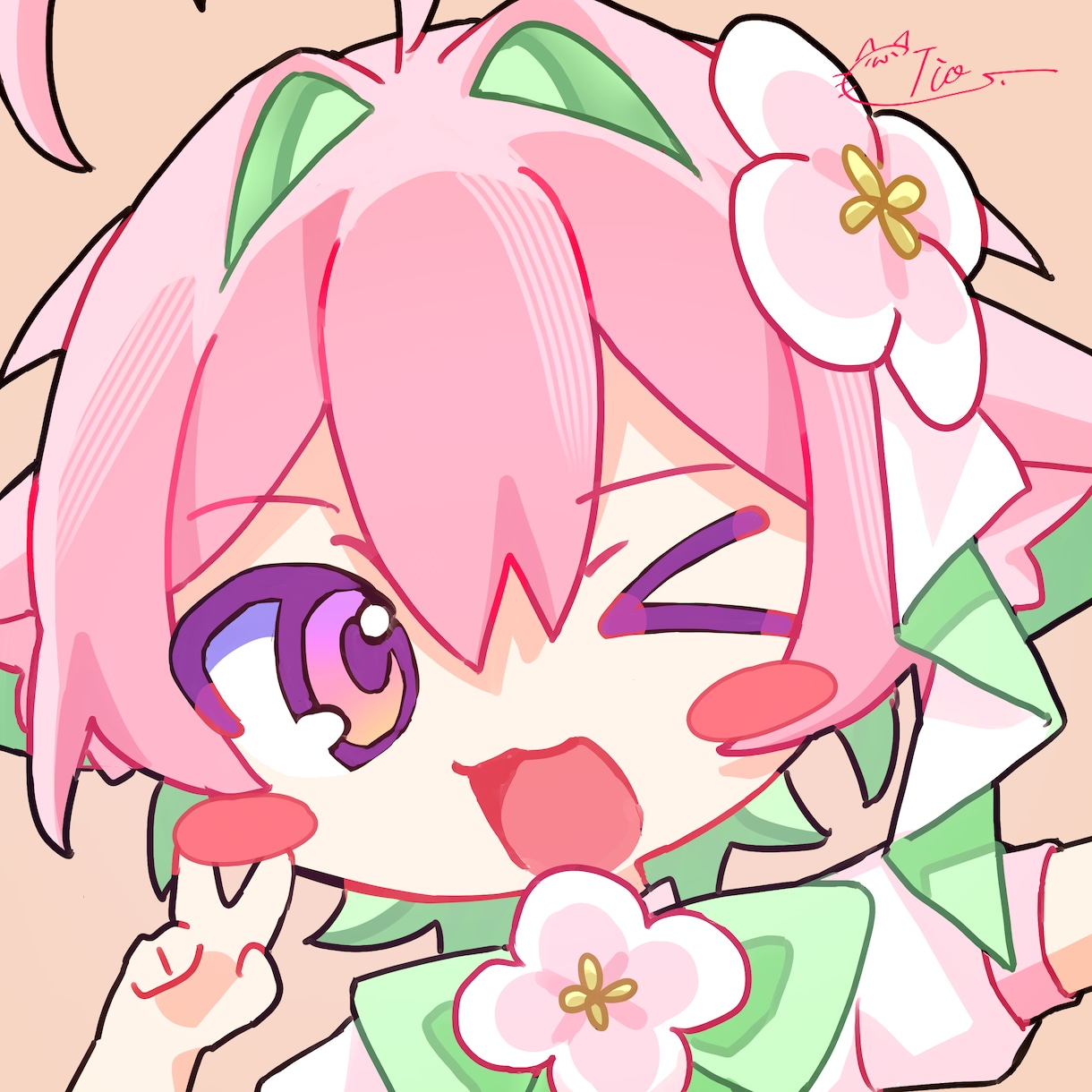 かわいさ重視のミニキャラアイコンを制作します 実績50件↑のイラストレーターが唯一無二のイラストを作ります イメージ1