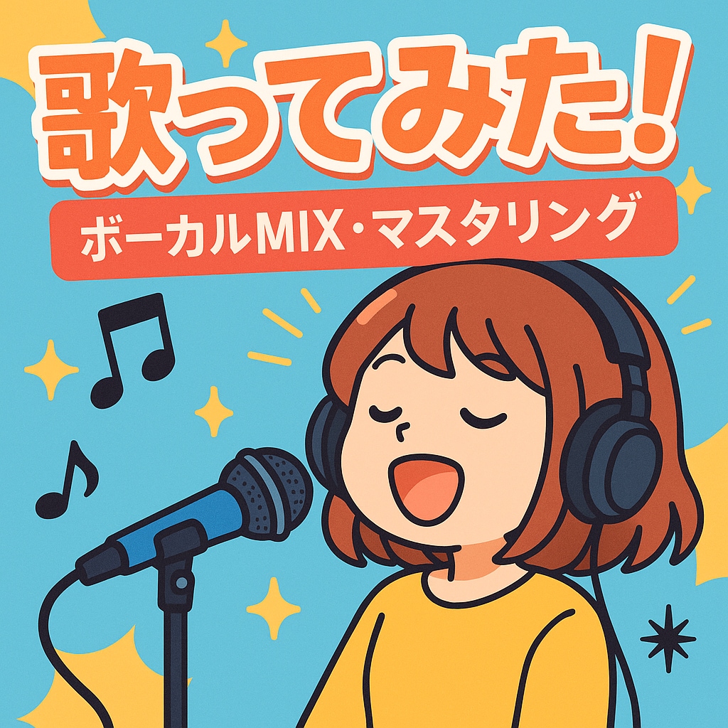 歌ってみた！MIX、マスタリングします 今人気の歌ってみた！ボーカルをもっと際立ててみましょう！ イメージ1