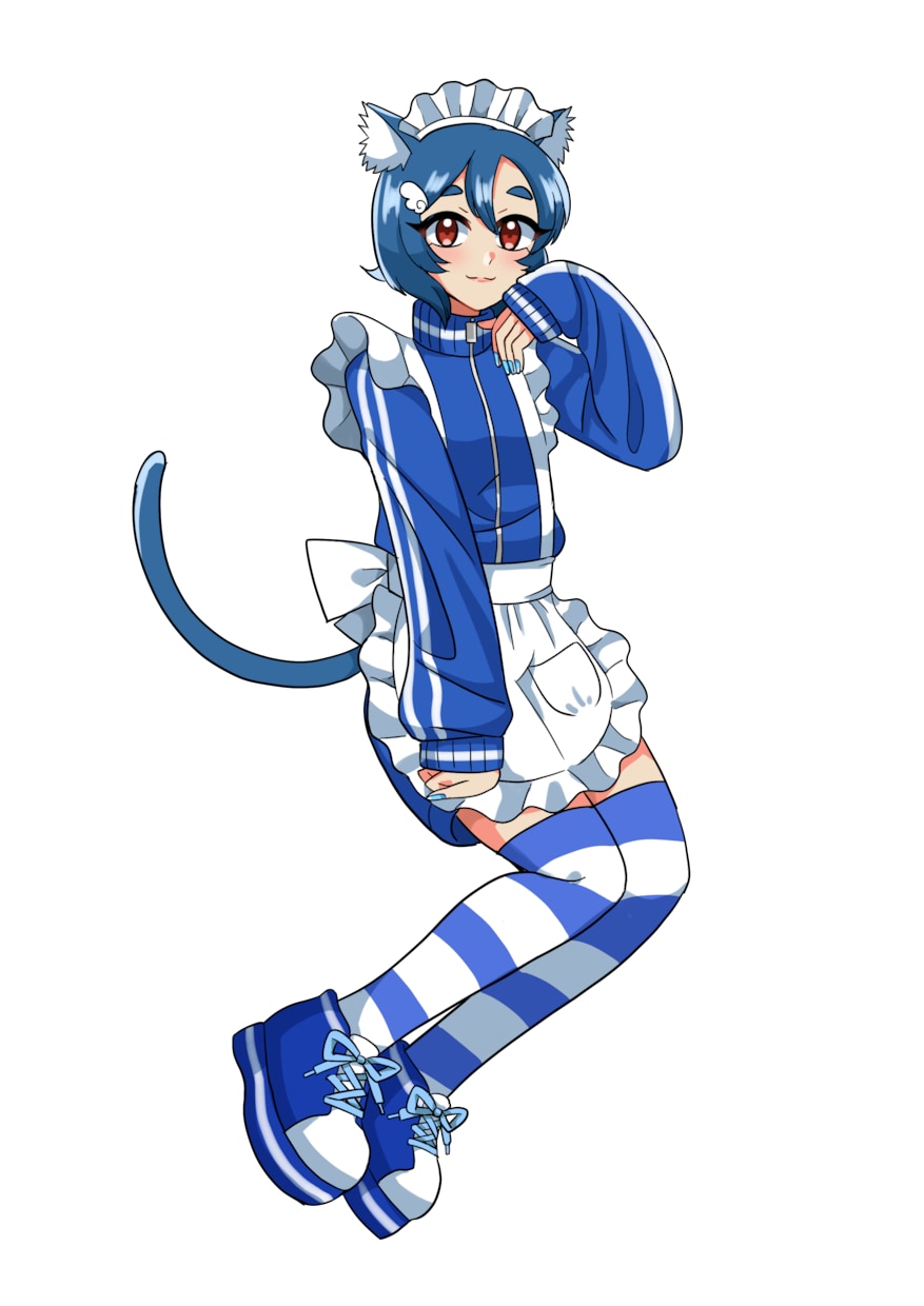 オリジナルキャラクター立ち絵描きます ビビットなアニメ塗りのキャラ立ち絵を描きます イメージ2