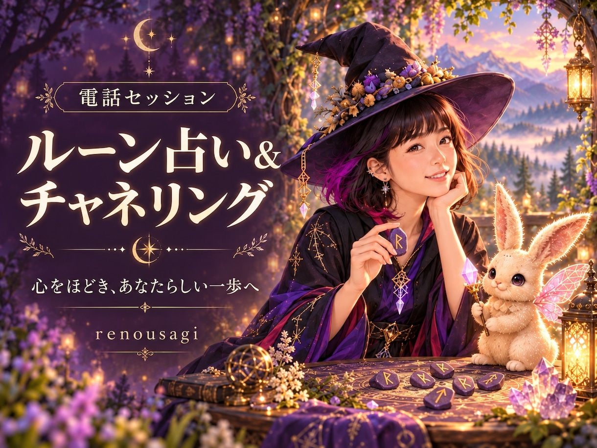 ルーン占い＆チャネリングで心に寄り添います 宇宙守護天使れのちゃんのメッセージと癒しをあなたへ イメージ1