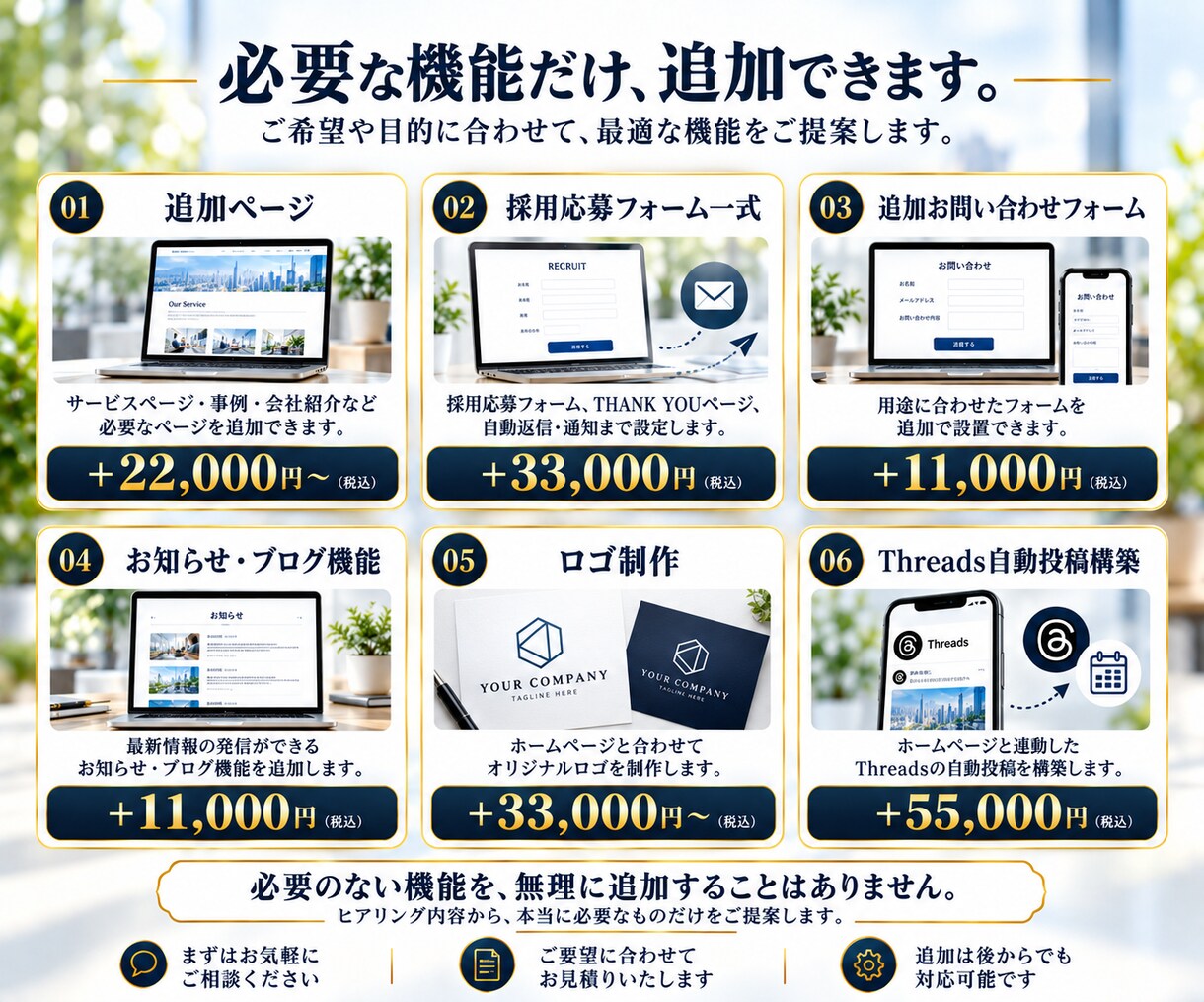 会社ホームページを丸ごと制作しますます ヒアリングから構成・文章・公開まで丸投げOK イメージ6