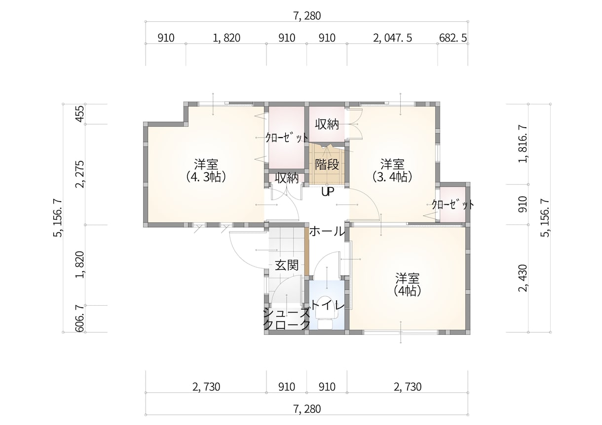 間取り図CAD図面化(トレース)・データ化致します ARCHITREND|木造戸建て住宅 イメージ1
