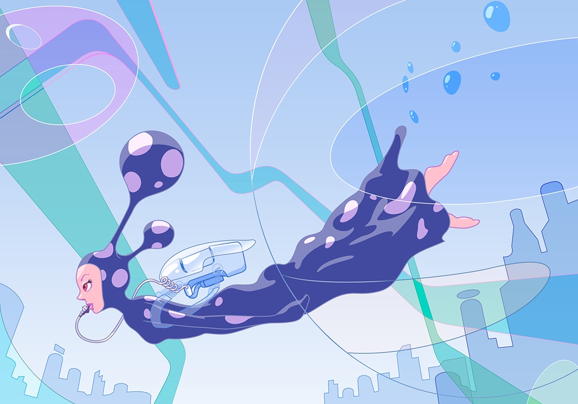 フューチャーポップなイラストをプロが描きます 書籍、Webページ、広告などに使用出来るクオリティとセンスで イメージ3