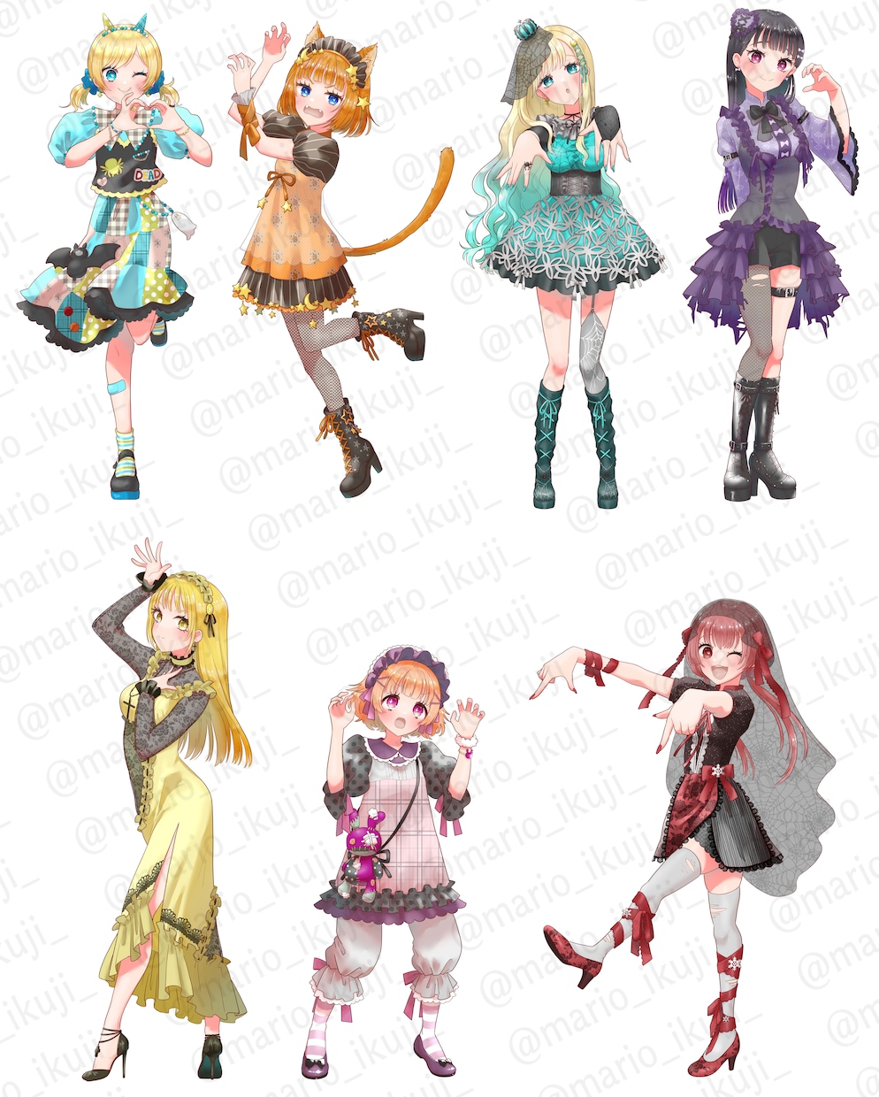 商用利用無料！バストアップ・立ち絵作成いたします IRIAM対応作成可能・１枚絵やアイコンに！ イメージ4