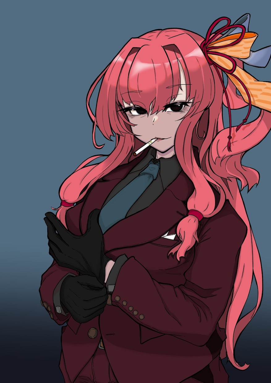 かっこかわいいキャラクターイラスト一枚絵制作します かっこいい悪顔・カワイイ笑顔の女の子を描きます イメージ4
