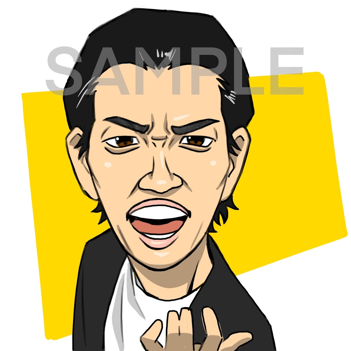 SNS用のアイコン似顔絵描きます 似ていてポップな似顔絵、低価格で描きます！ イメージ8