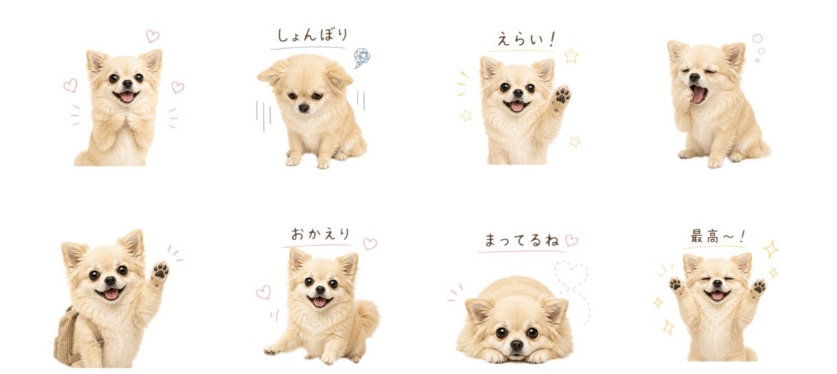最安♡大切なペットをラインスタンプにします 大切な家族のペットを毎日使いたくなるスタンプに仕上げます♡ イメージ2