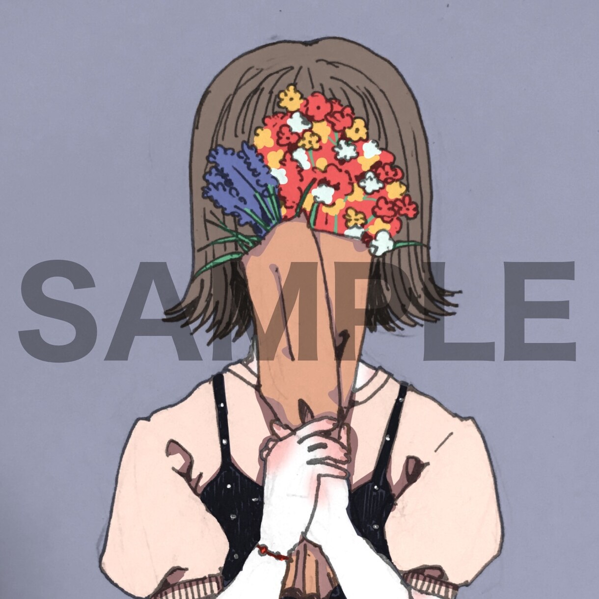 低予算でSNSアイコンを描きます 小物をつけても1000円！まずは相談してください！(^^) イメージ6
