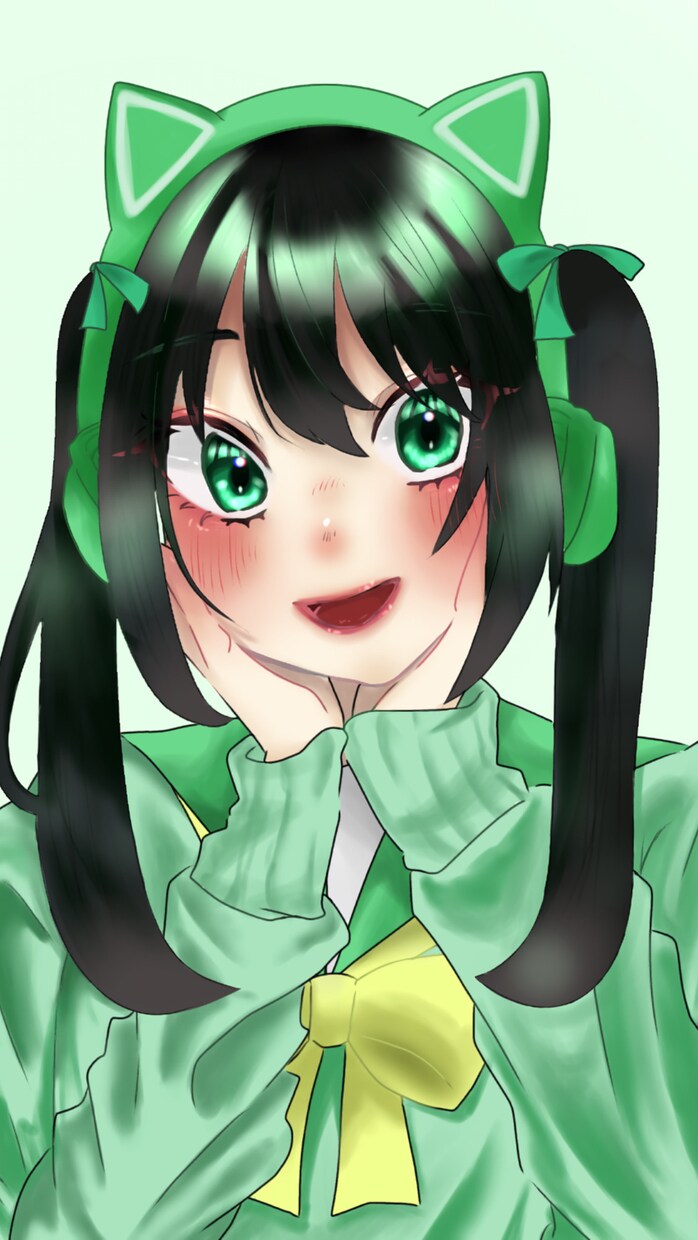 かわいい絵を描きます 塗りが濃いめのかわいい女の子がメインです！ イメージ1