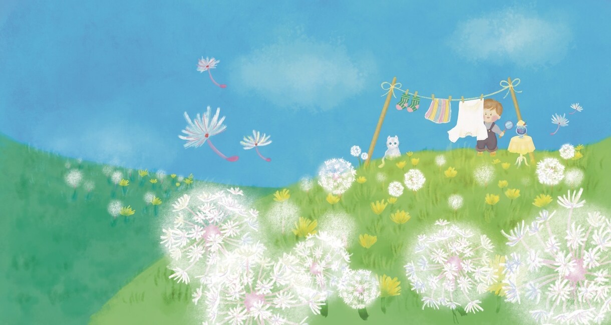 ほんわか背景イラスト描きます 絵本のような絵柄の背景イラストを制作いたします。 イメージ3