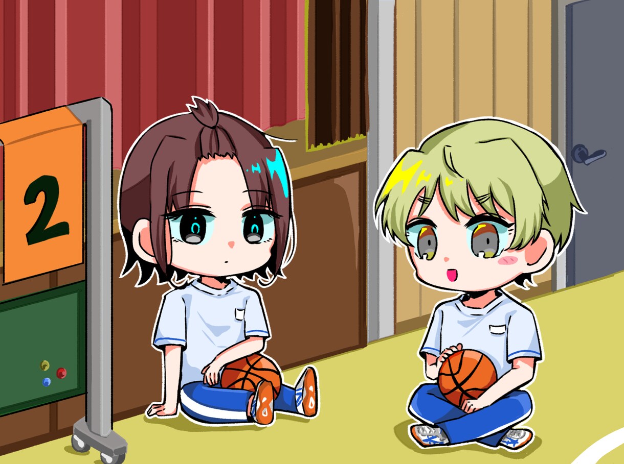 最大10人まで背景有りのミニキャラ一枚絵を描きます 生き生きとしたキャラクター達を描きます！ イメージ6