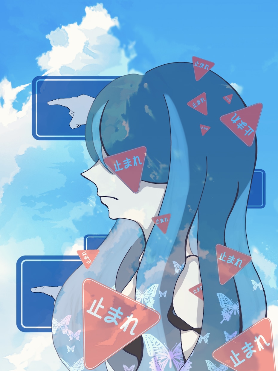 個性を活かすMVイラスト等の一枚絵お描きいたします ダークさの中に繊細な心情を織り交ぜメッセージを届けます イメージ3