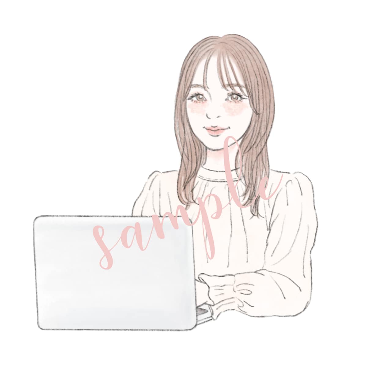 ふんわり可愛いアイコン・似顔絵をお描きします 商用利用OK。お写真がなくてもイメージから制作できます イメージ4