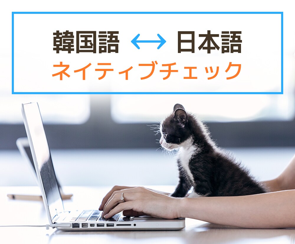 韓国語⇔日本語　ネイティブチェックいたします 【激安】翻訳後の原稿をネイティブチェック・校正 イメージ1