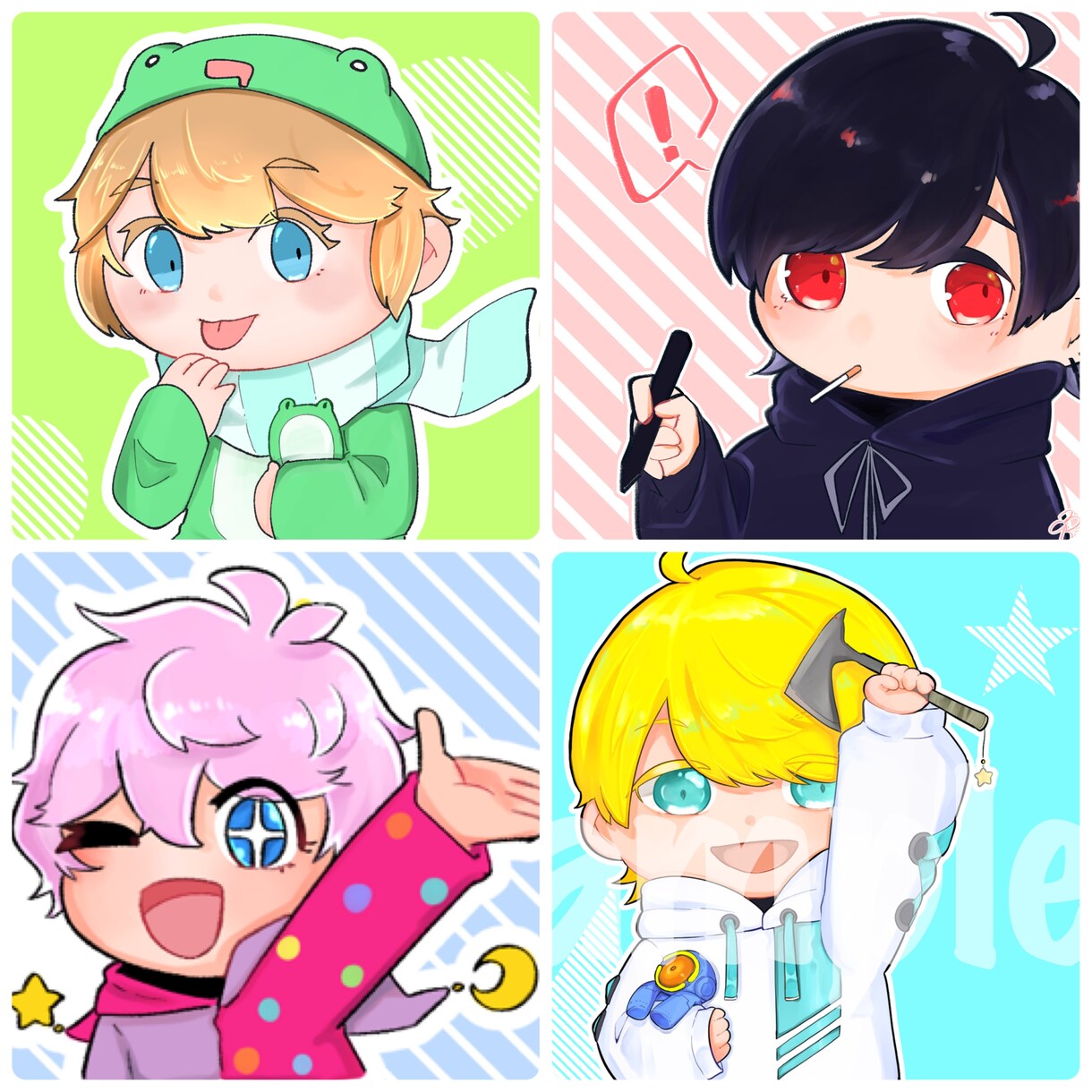 即納対応･商用利用可★オリジナルアイコン描きます あなただけのかっこいい･可愛いイラストアイコンを作成します！ イメージ7
