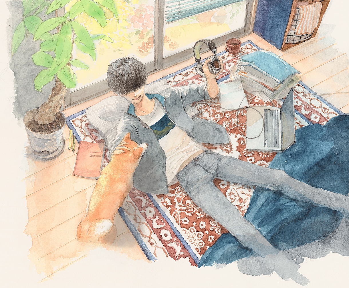 素朴でレトロなアナログ水彩イラスト作成します 額装・現物発送も。現役画家の作者が丁寧に描きます イメージ2