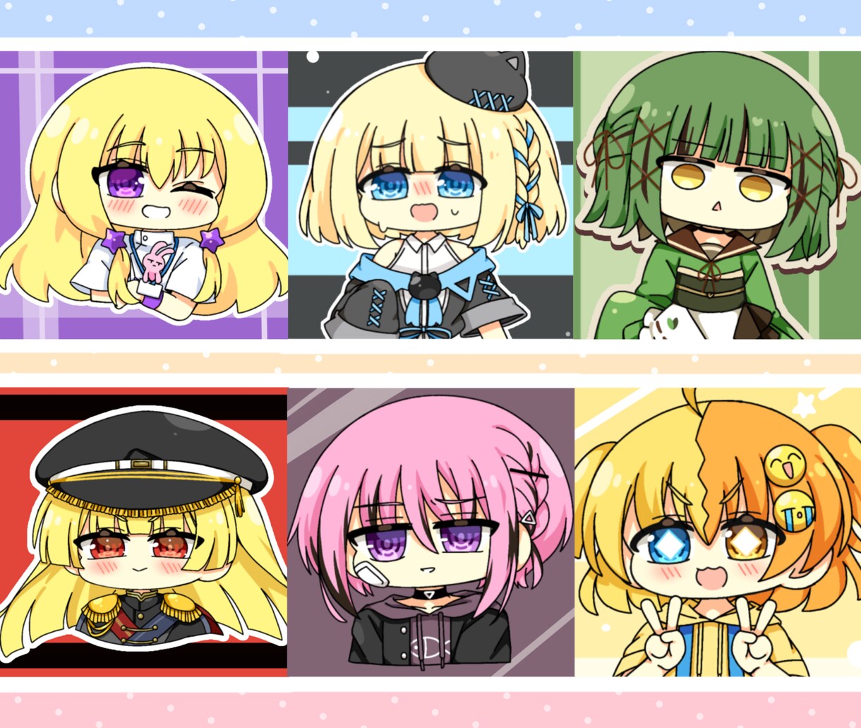 最短1日！格安ミニキャライラストお描きします 商用OK！透過でのお渡し可！ポップで可愛いアイコンサイズ イメージ5