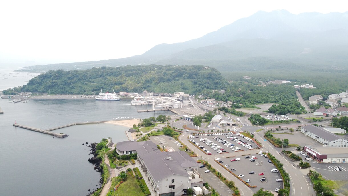 鹿児島の上空から撮影します 2020年6月時点で航空法に触れないドローンで撮影 イメージ1