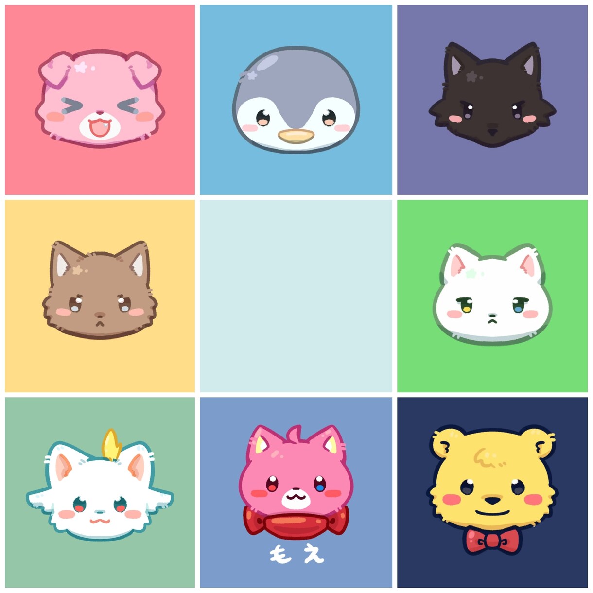 かわいいあなただけのアイコンやイラスト作成します お任せでもOK!ケモノやネコミミ大歓迎! イメージ1