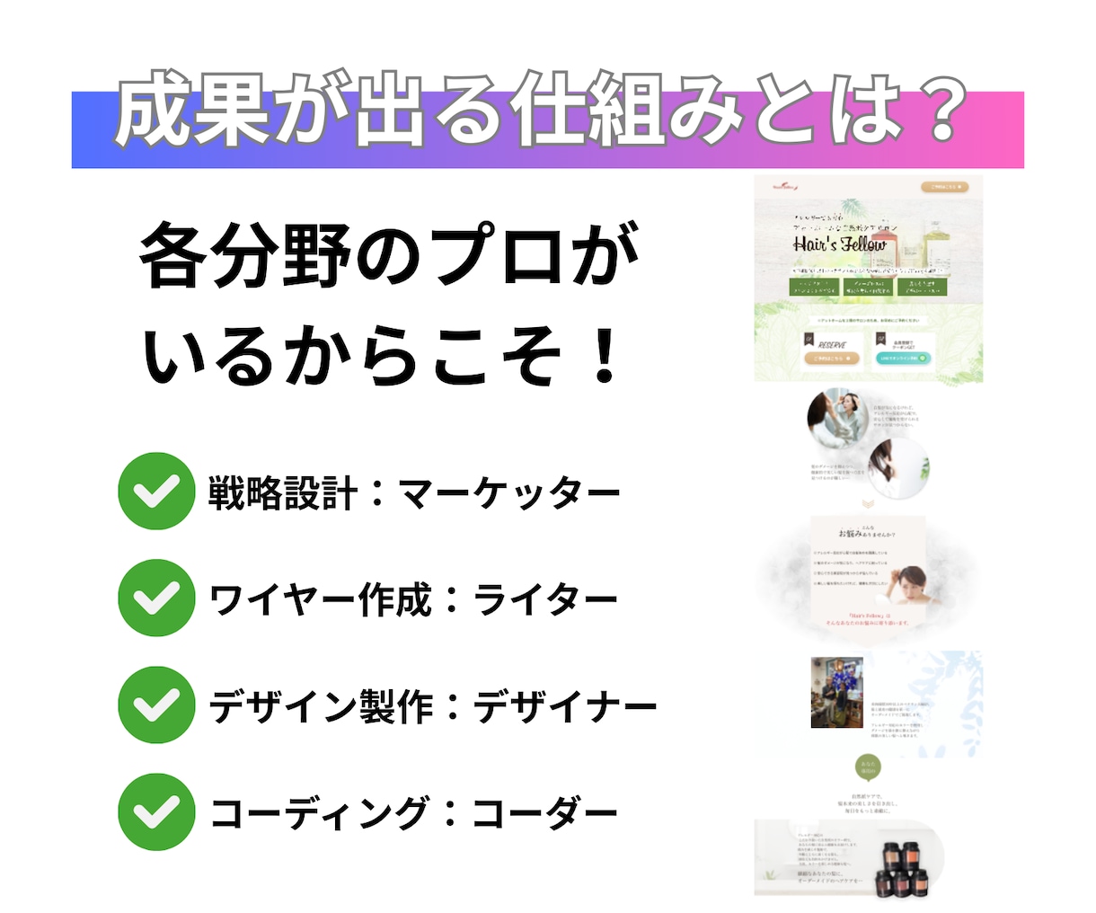 マーケティングのプロが売れるLPを制作します 成果重視！集客と売上につながるLP制作ならお任せください！ イメージ2