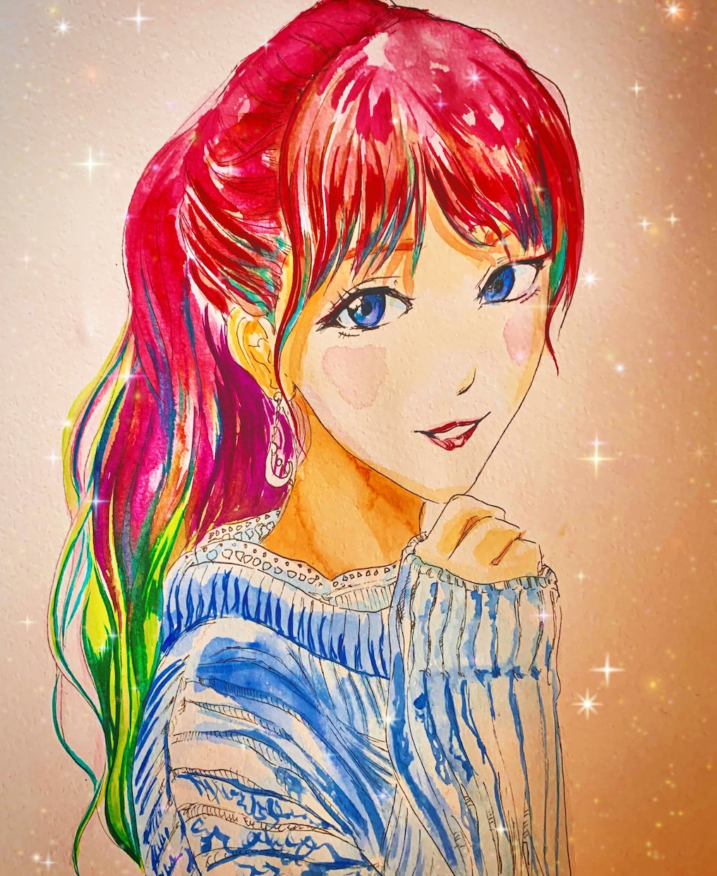 あなただけのクリスマスコスチュームを描きます クリスマスシーズン突入ですね！可愛い似顔絵描きます！ イメージ2