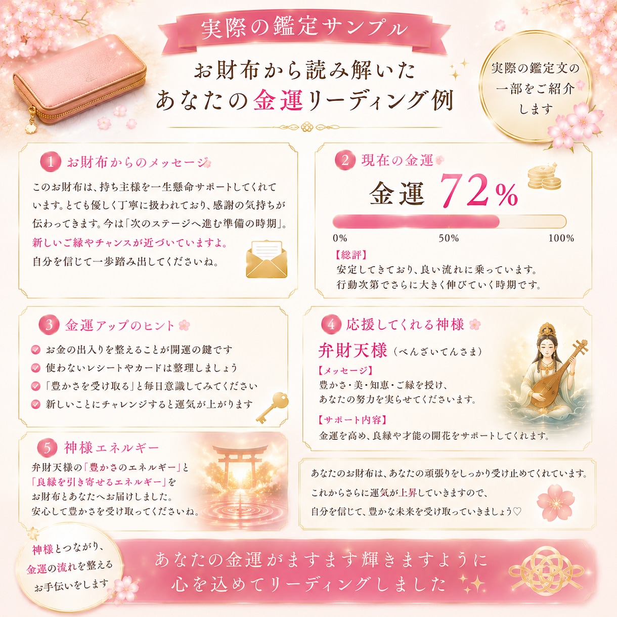 お財布の金運診断と応援してくれる神様をお伝えします あなたのお財布の金運教えます♡ イメージ8