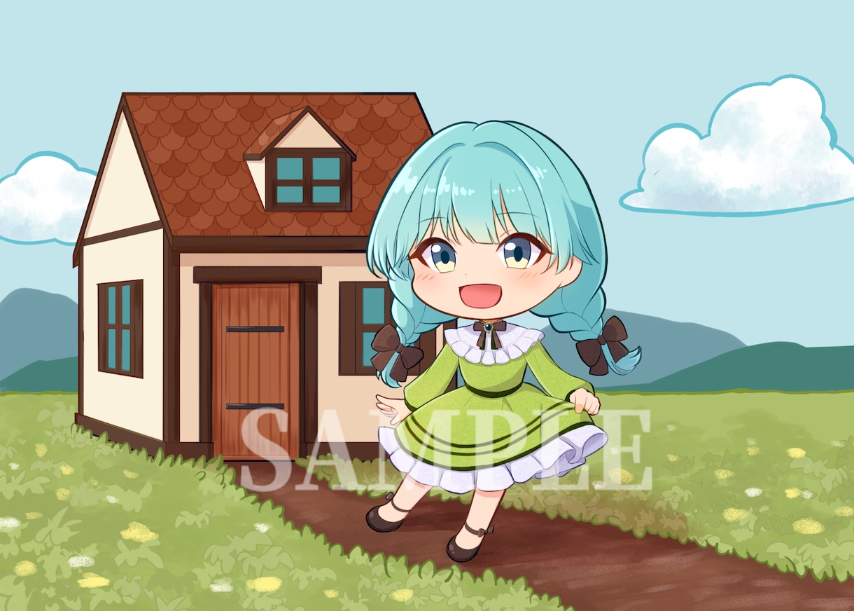 期間限定！実績10件まで特別価格！イラスト描きます SDキャラ、アイコン、SNS用、動画用なども対応可です◎ イメージ5